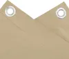 A close-up view of a beige fabric material with grommets along the edge. Produktbild-Vorschau