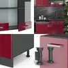 Cucina componibile Vicco R-Line Rosso lucido/antracite 300 Anteprima dell’immagine prodotto 5