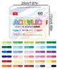 GUANGNA Set Pennarelli Acrilici 60 Colori – Doppia Punta, Anteprima dell’immagine prodotto 2