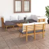 set da giardino da 8 pezzi con cuscini in legno massiccio Anteprima dell’immagine prodotto 13
