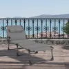 LZQ Klappbare Sonnenliege mit Dach, Kopfkissen & Produktbild-Vorschau 10