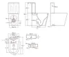 WC combinato SAT Brevis con scarico Tornado, allacciamento Anteprima dell’immagine prodotto 7