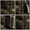Bilder auf glas - Mikrofon Retro Singen - 120x80cm - Produktbild-Vorschau 8