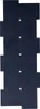 A dark-colored, multi-photo frame laid flat against a white background. Produktbild-Vorschau