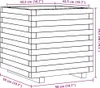vidaXL Pflanzkübel Wachsbraun 50x50x49,5 cm Massivholz Produktbild-Vorschau 7
