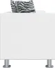 A white sofa with a zebra-print cushion. Anteprima dell’immagine prodotto