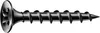 A single black screw with a visible thread and a star-shaped head is shown against a white background. Produktbild-Vorschau
