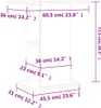 Vidaxl Aquarium Standard 60,5 x 36 x 72,5 cm verarbeiteter Anteprima dell’immagine prodotto 8