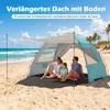 COSTWAY Parasol plażowy z ochroną UV 50+, namiot plażowy z Podgląd zdjęcia produktu 4