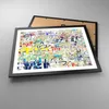 Gerahmtes Poster - Schwarzer Rahmen - Straße Graffiti Wand Produktbild-Vorschau 3