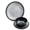 Set di stoviglie da campeggio in melamina [Grigio granito] Anteprima dell’immagine prodotto 4