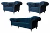 Sofa Couch Textil Polster Sitz 2+1+1 Sitzer Garnitur Design Produktbild-Vorschau 3