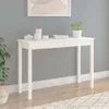 vidaXL Konzolový stolek bílý 110x40x75 cm Masivní Náhled obrázku produktu 3