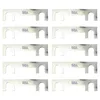 A top-down view of ten silver MTA strip fuses, each labeled '50A', arranged in two columns of five. Produktbild-Vorschau
