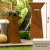 Rostikal Willkommen Säule Garten Rost 72 cm mit Dekoschale Produktbild-Vorschau 5