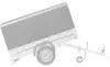 UNITRAILER Anhängerplane 200x125 cm Grau Hochplane 80 cm Produktbild-Vorschau 7