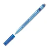 A blue Staedtler Lumocolor correctable marker with its cap off, lying on a white background. Anteprima dell’immagine prodotto