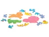 Various puzzle pieces shaped like safari animals are scattered on a white background. Náhled obrázku produktu