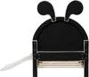 A children's bed with a bunny ear headboard and a slide. Anteprima dell’immagine prodotto