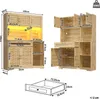 Flieks Küche Hochschrank mit Schublade und 5 Türen, Produktbild-Vorschau 4