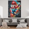 Videospiel Held in bunter Pop Art Leinwandbild Wandbild Produktbild-Vorschau 3