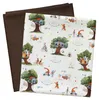 Stoffpaket 0,5 x 1,5 m Motiv-Jersey und 0,5 x 0,7 m Bündchen uni Nähpaket f. Kinderkleidung Baumhaus | rehbraun Produktbild-Vorschau