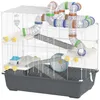 Pawhut Hamsterkooi, 4 etages, knaagdierkooi, kleine Productafbeelding-voorbeeld 1