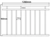 90x128 cm Ringhiera per balcone Ringhiera per finestra Anteprima dell’immagine prodotto 4