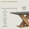 Uittrekbare eettafel, Artisan grijs, met X-poten, 150-190 Productafbeelding-voorbeeld 7