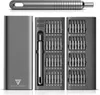 A precision screwdriver set with multiple bits displayed in its case. Produktbild-Vorschau