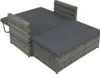 vidaXL 2-tlg. Garten-Lounge-Set mit Auflagen Poly Rattan Produktbild-Vorschau 3