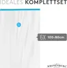 A vacuum storage bag with a blue valve, set against a white background. Produktbild-Vorschau