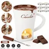 Keramik Schokofondue‑Tasse 200 ml, Schokoladenschmelztopf Produktbild-Vorschau 4