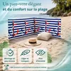 Lantigo Paravent de Plage Ancre rouge et bleue 10 m Voir les images du produit 9