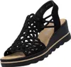 Rieker Damen Sandalette Schwarz Voir les images du produit 1