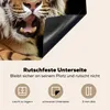 KitchenYeah© Herdabdeckplatte Tiger - Gähnen - Schwarz , Produktbild-Vorschau 5
