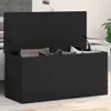 vidaXL Truhe Schwarz 100x42x46 cm Holzwerkstoff Produktbild-Vorschau 1