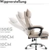 Manažerská židle béžováPolyuretankůže, ergonomická, výškově Náhled obrázku produktu 12