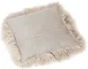 Tibetlamm Kissen Kissenbezug (ohne Inlet) JYC02 Taupe Produktbild-Vorschau 2