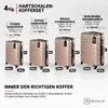 Devillo® Kofferset 4tlg. S-M-L-XL, Champagner - Trolley Produktbild-Vorschau 6