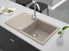 Granitspüle - Spülbecken - Küchenspüle - 78 x 46cm - Beige Produktbild-Vorschau 3