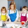 4 Stücke Kinderschürze mit Tasche Kinder Verstellbare Produktbild-Vorschau 5