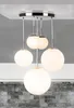 Design hanglamp Balla 5-lichts nikkel met wit Productafbeelding-voorbeeld 4