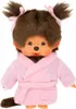 Dívka v županu s copánky | 20 cm panenka Monchhichi | Móda Náhled obrázku produktu 3