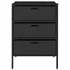 Mobile da giardino nero 55x59x80 cm in poly rattan Anteprima dell’immagine prodotto 5