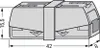 Wago 224-201 Terminale di servizio 0,5-2,5 mm² Terminale Anteprima dell’immagine prodotto 2