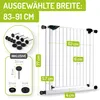 Barrière de sécurité Mira 83 - 91 cm blanche Voir les images du produit 2