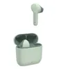 A pair of true wireless earbuds and their charging case are displayed against a white background. Produktbild-Vorschau
