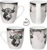 Toro 6x Kaffeebecher 280ml 6 Pers Geschirr Tee-Tasse Kuh Produktbild-Vorschau 4