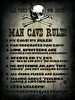 vianmo Holzschild 40x30 cm Man cave rules wine spritzers Produktbild-Vorschau 1